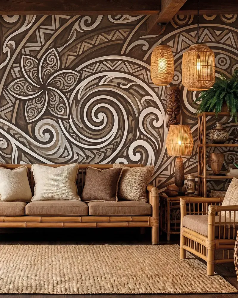 Wallpaper - Custom wall decor - MANA - LGD01 DECOR MURAL SUR MESURE