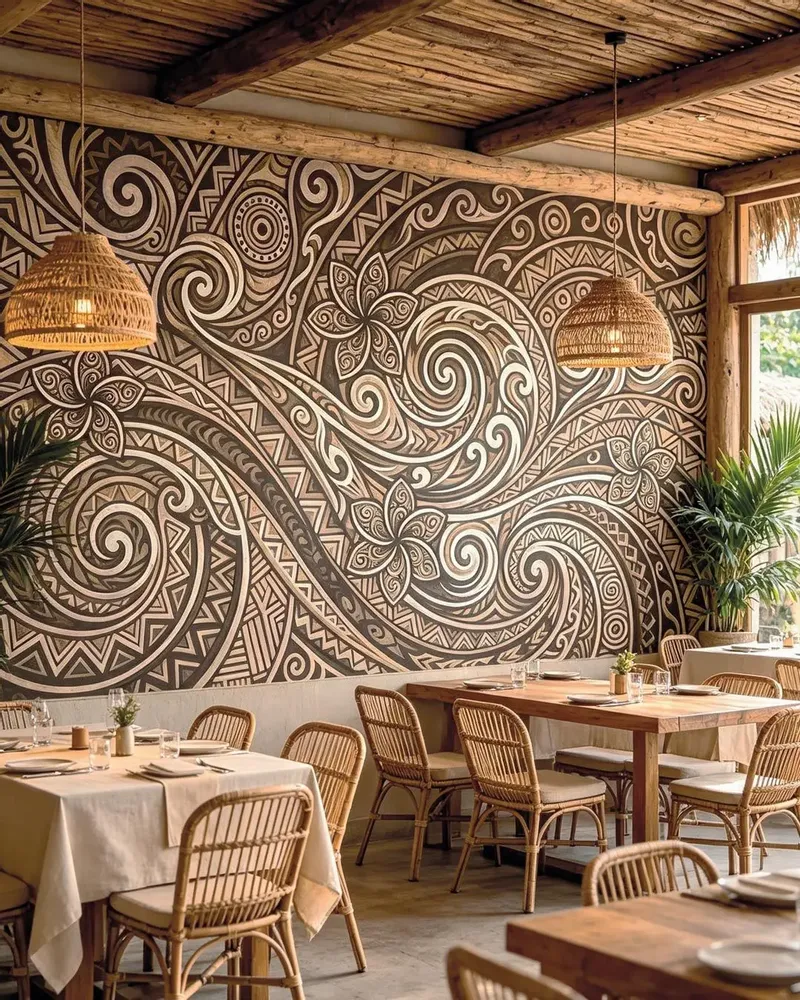 Wallpaper - Custom wall decor - MANA - LGD01 DECOR MURAL SUR MESURE