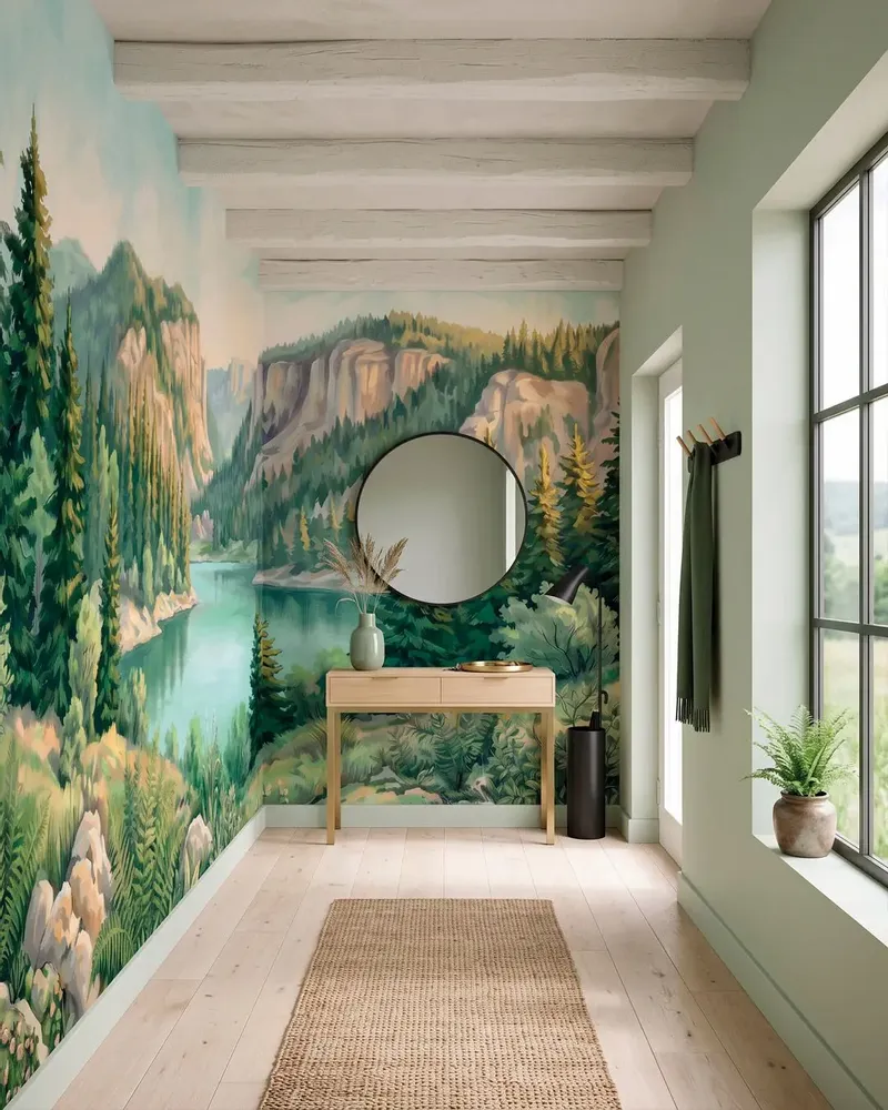 Wallpaper - Custom wall decor - COMBE DU LAC - LGD01 DECOR MURAL SUR MESURE