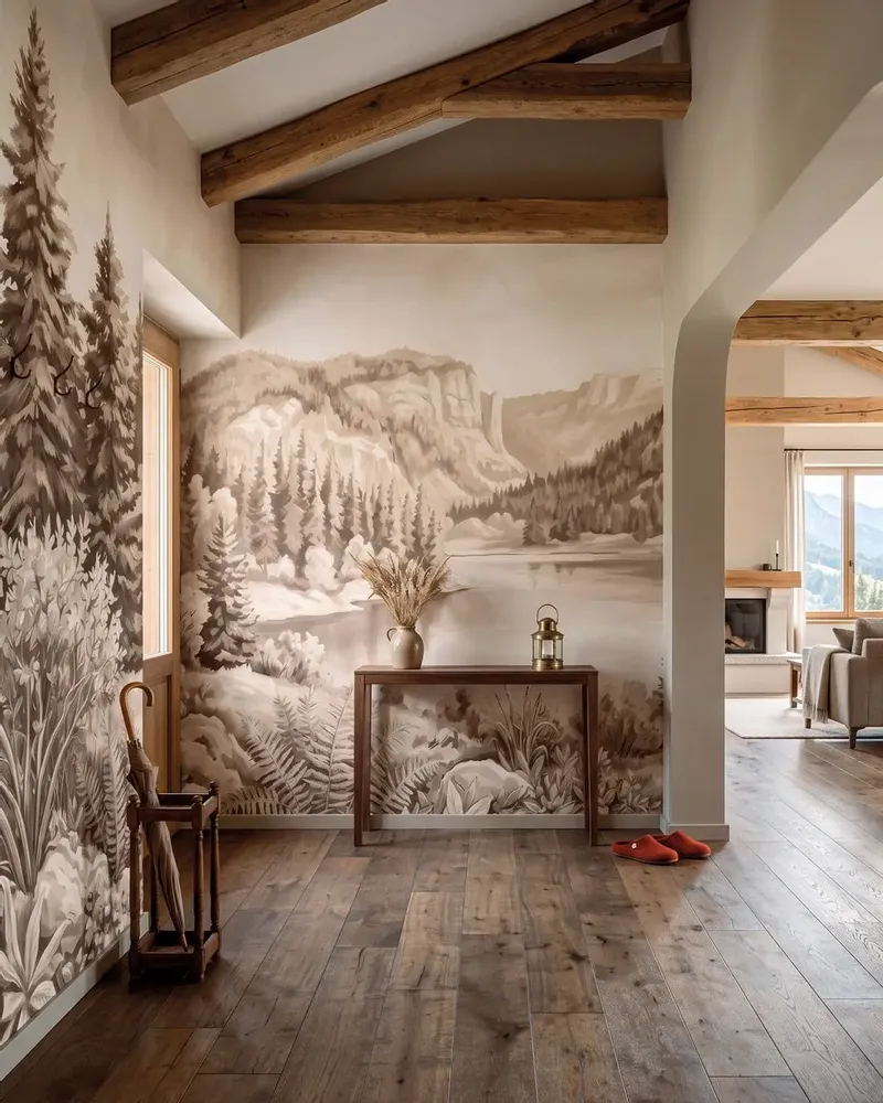 Wallpaper - Custom wall decor - COMBE DU LAC - LGD01 DECOR MURAL SUR MESURE