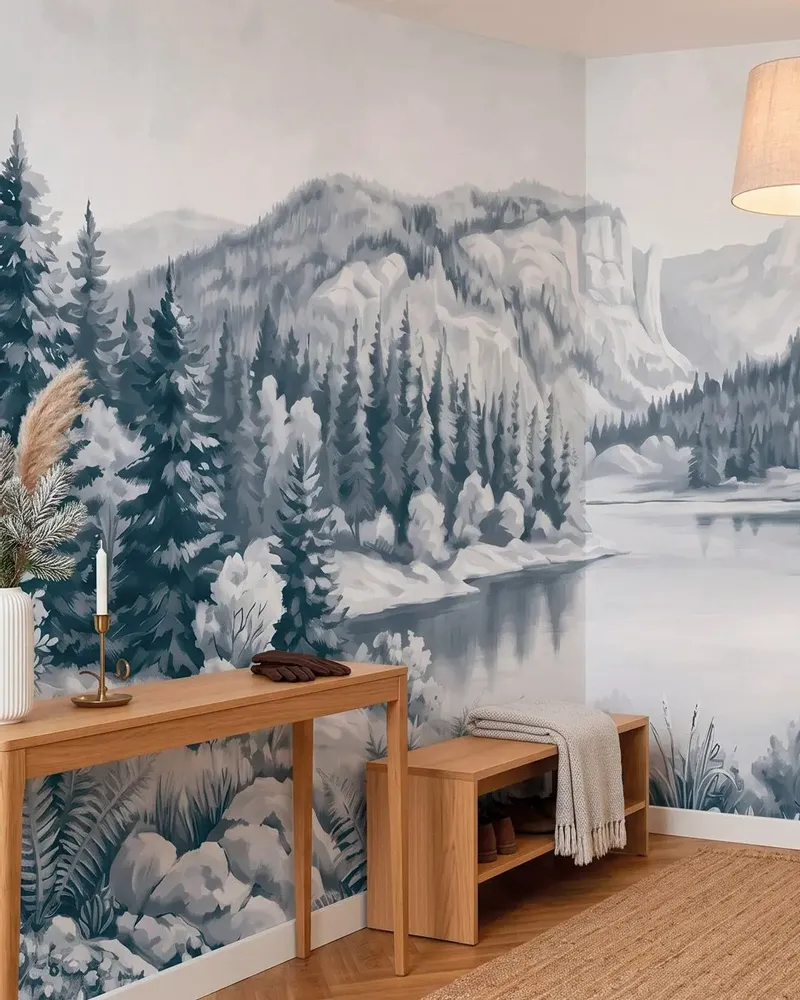 Wallpaper - Custom wall decor - COMBE DU LAC - LGD01 DECOR MURAL SUR MESURE
