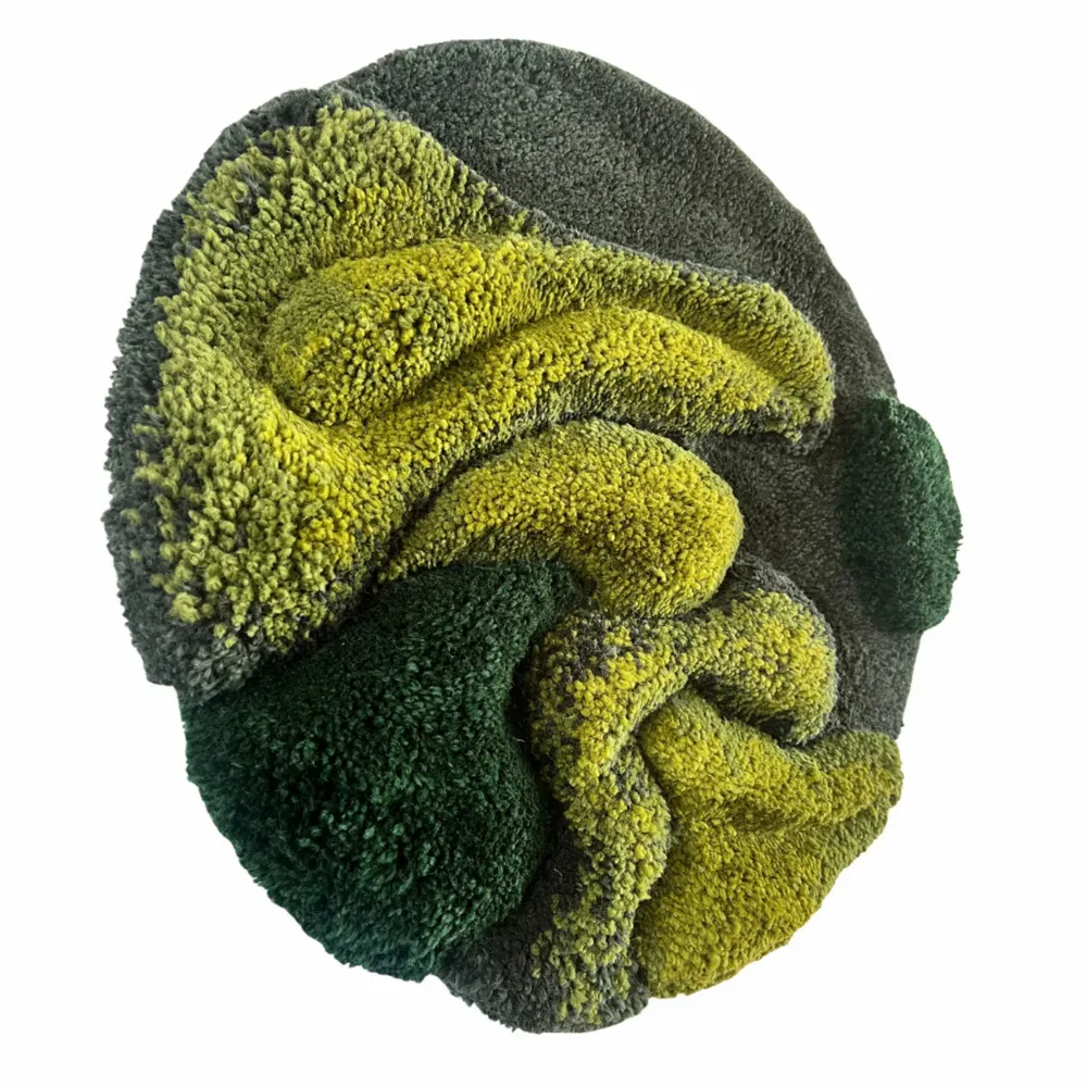 Design carpets - MURAL, UNIQUE PIECE, GREEN AURA - ATELIER SAGRADO