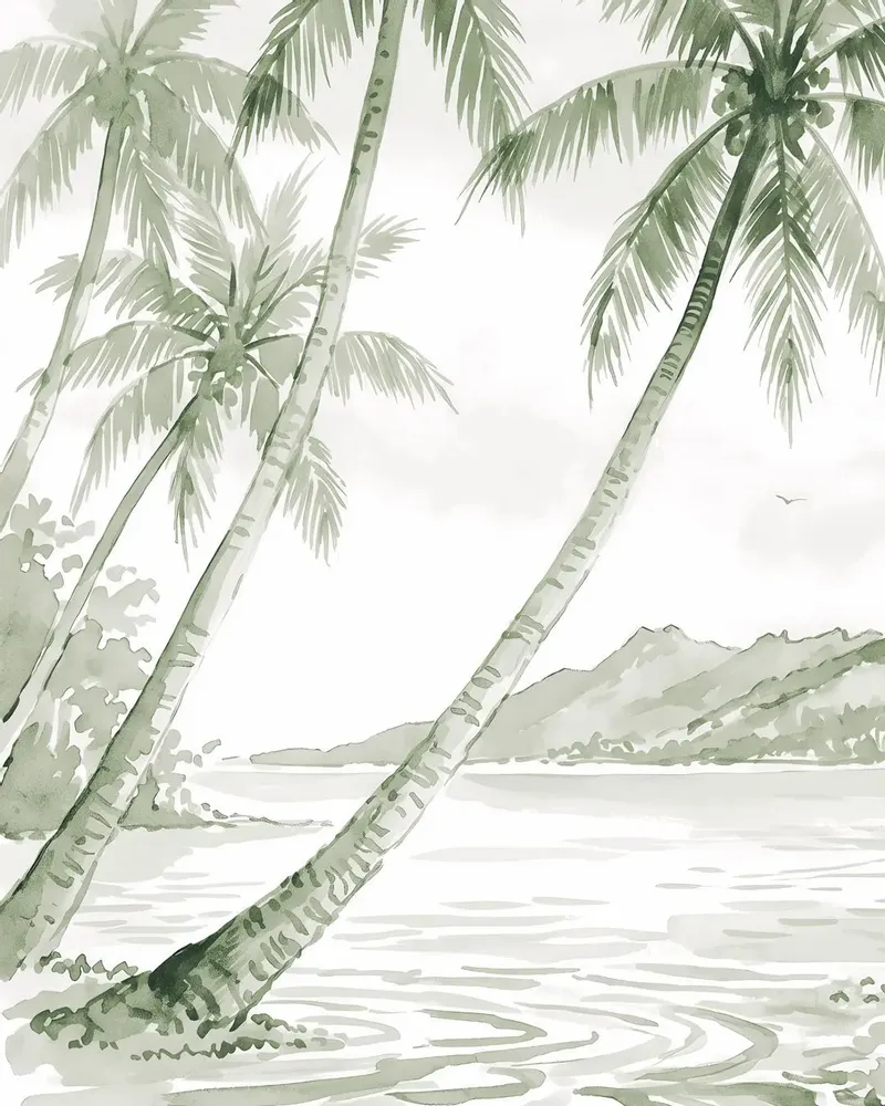 Wallpaper - Custom wall decor - BORA - LGD01 DECOR MURAL SUR MESURE