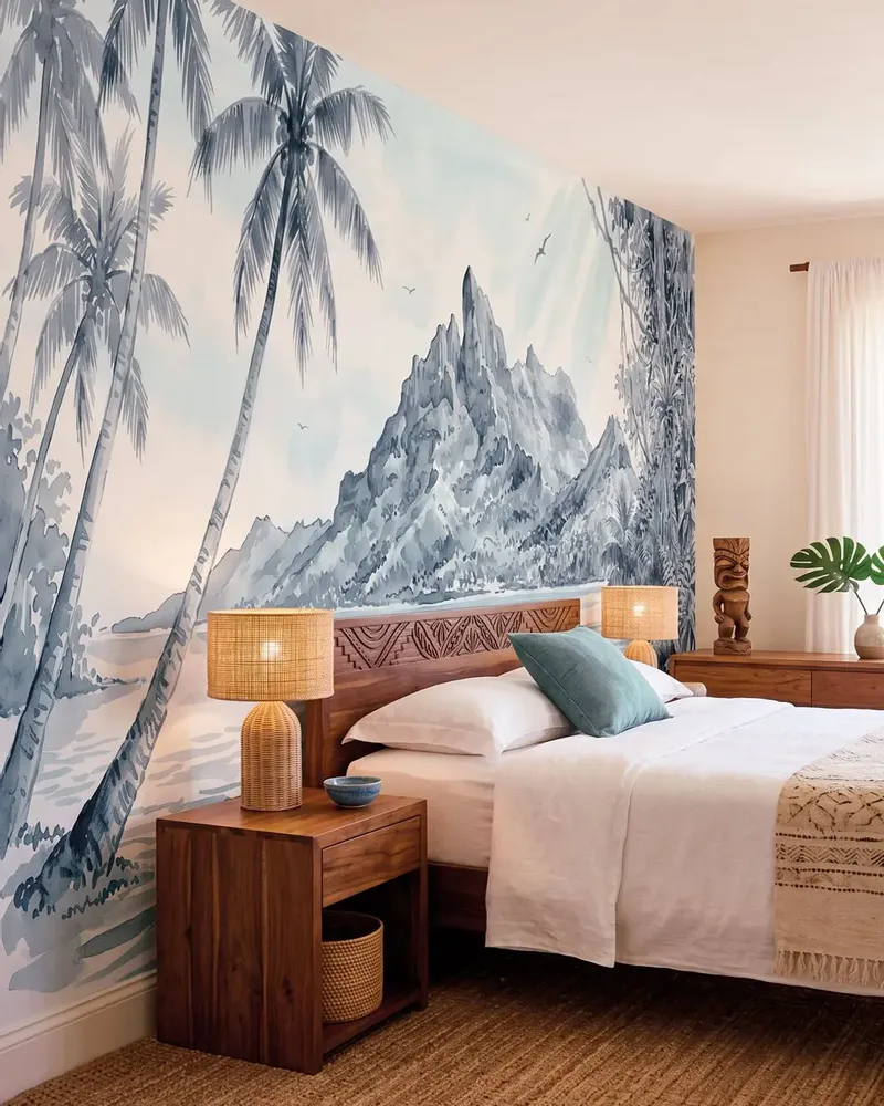 Wallpaper - Custom wall decor - BORA - LGD01 DECOR MURAL SUR MESURE