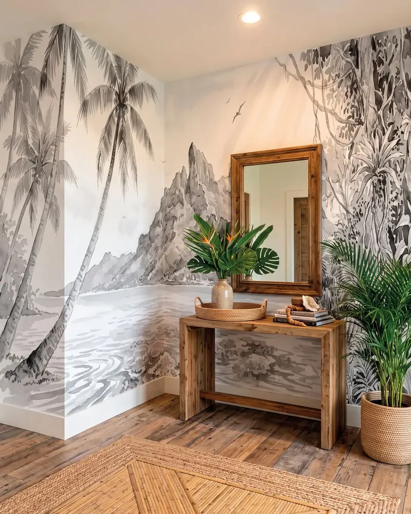 Wallpaper - Custom wall decor - BORA - LGD01 DECOR MURAL SUR MESURE