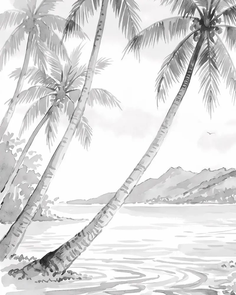Wallpaper - Custom wall decor - BORA - LGD01 DECOR MURAL SUR MESURE