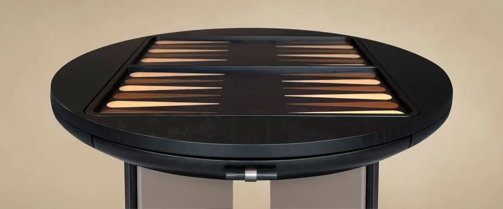 Autres tables  - Crawford Backgammon Table Handmade By Wood Tailors Club - WOOD TAILORS CLUB