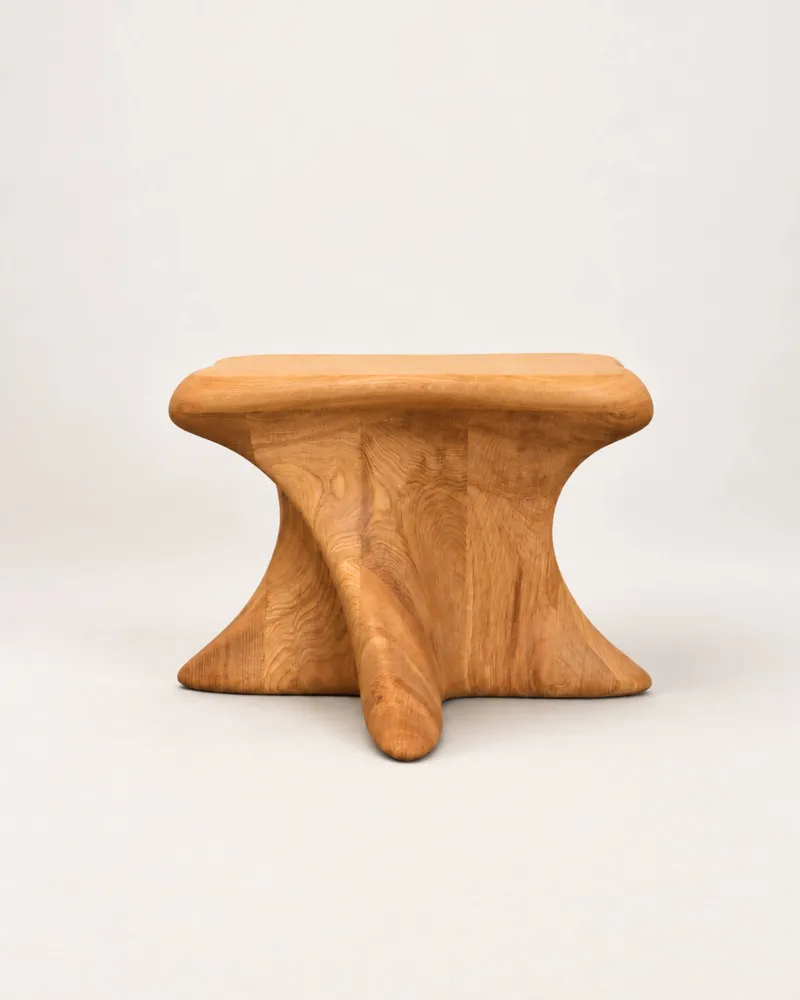 Tabourets - Harmonia | Tabouret Sculpté Exclusif | Chêne Européen Massif - NEXART