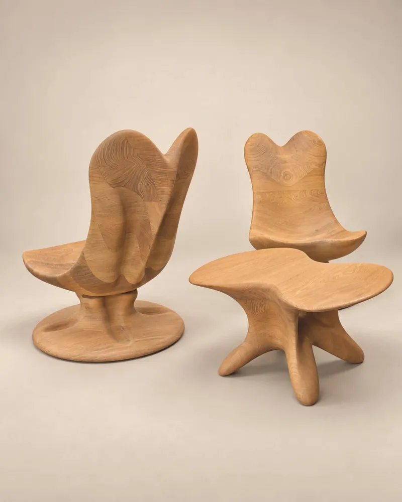 Lounge chairs - Athena Collection | Exclusive Lounge Series | Premium Solid Oak Wood - NEXART