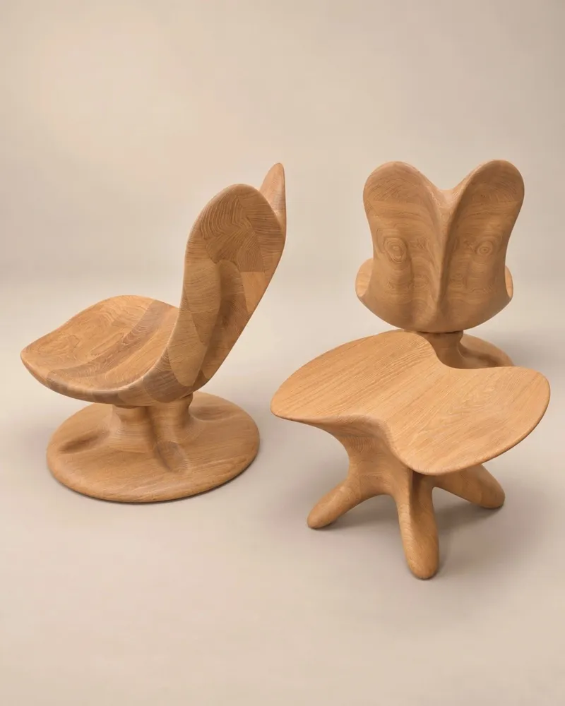 Lounge chairs - Athena Collection | Exclusive Lounge Series | Premium Solid Oak Wood - NEXART