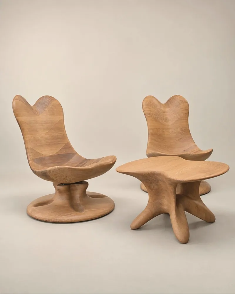 Lounge chairs - Athena Collection | Exclusive Lounge Series | Premium Solid Oak Wood - NEXART