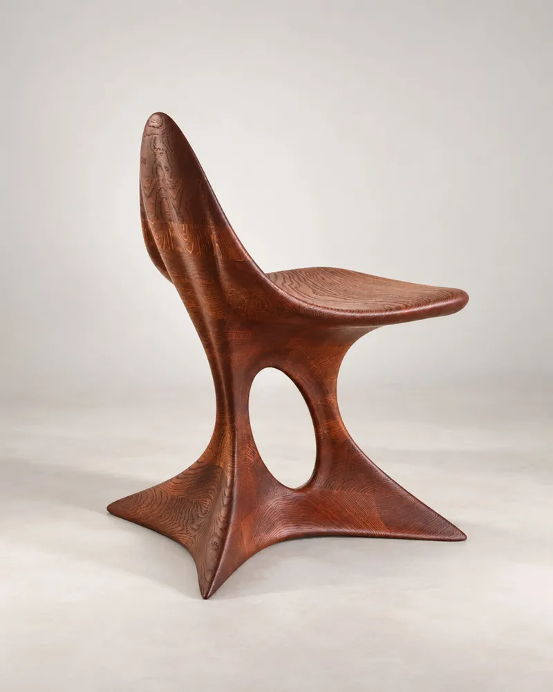 Chaises - Aphrodite | Fauteuil Premium Sculpté | Chêne Européen Massif - NEXART