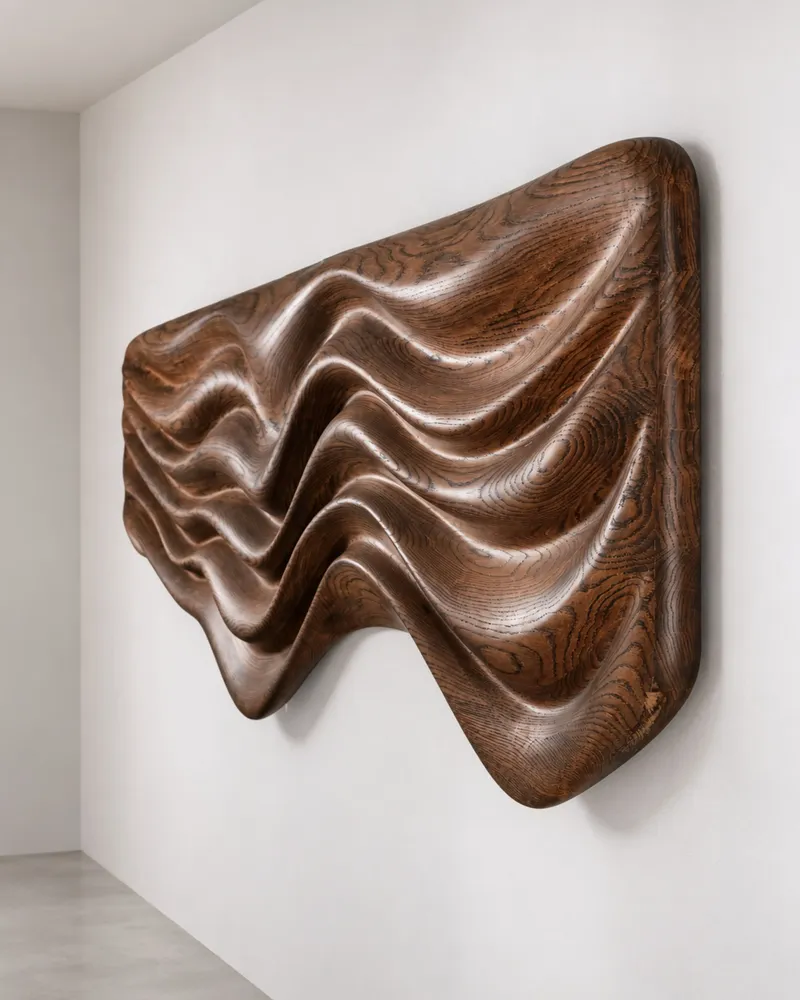 Objets de décoration - Poseidon | Sculpture Murale d’Exception | Chêne Européen Ma - NEXART