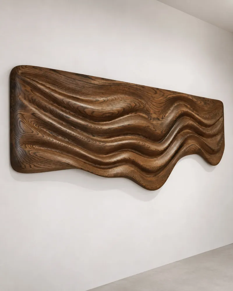 Objets de décoration - Poseidon | Sculpture Murale d’Exception | Chêne Européen Ma - NEXART