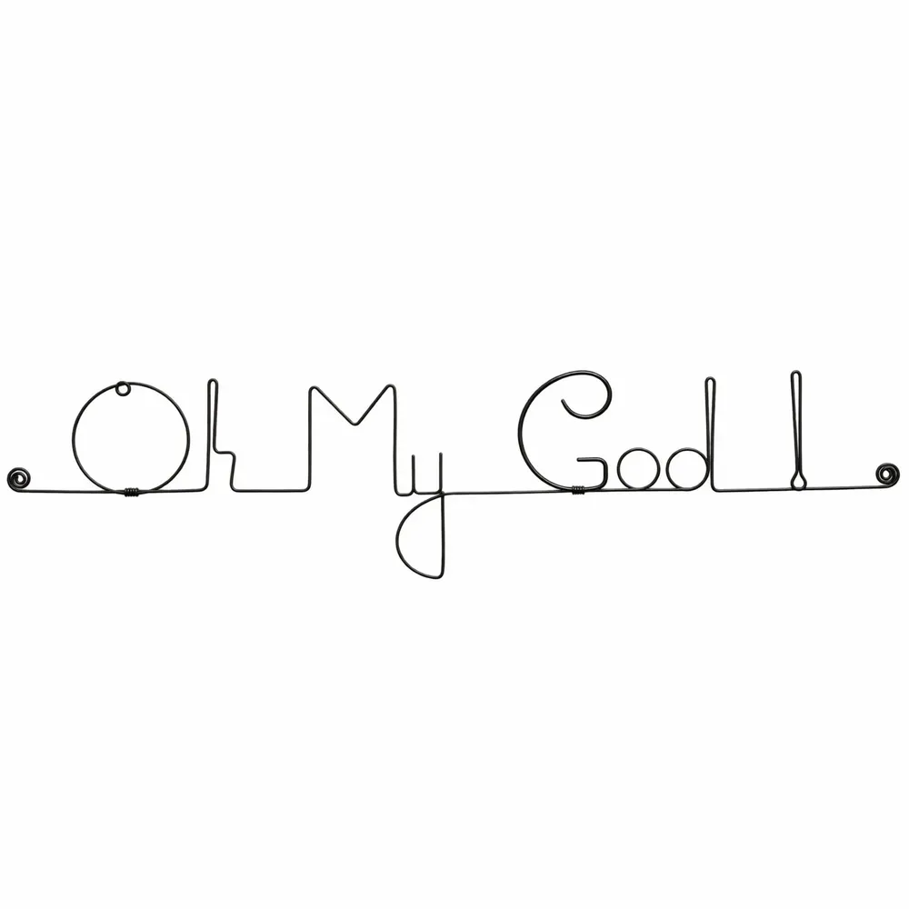 Other wall decoration - Wire Wall Decor\" Oh My God! \” - to pin - Jewelry from - BIJOUX DE MUR