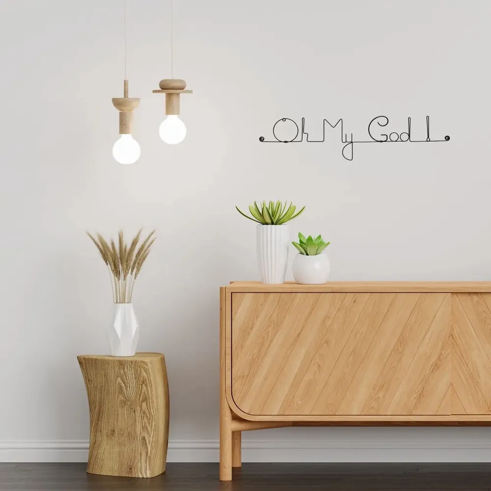 Other wall decoration - Wire Wall Decor\" Oh My God! \” - to pin - Jewelry from - BIJOUX DE MUR