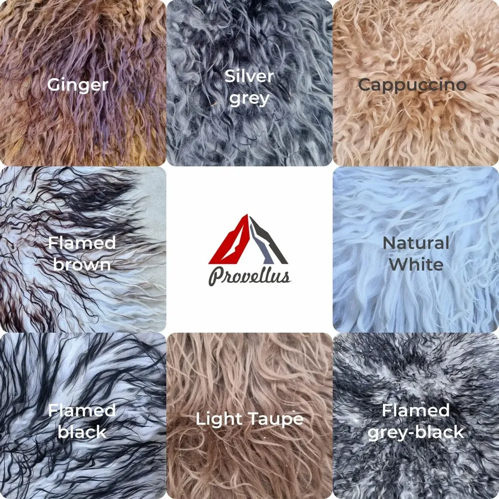 Objets de décoration - Peaux de mouton islandaises bouclées — Vente en gros B2B - PROVELLUS SHEEPSKIN PRODUCER