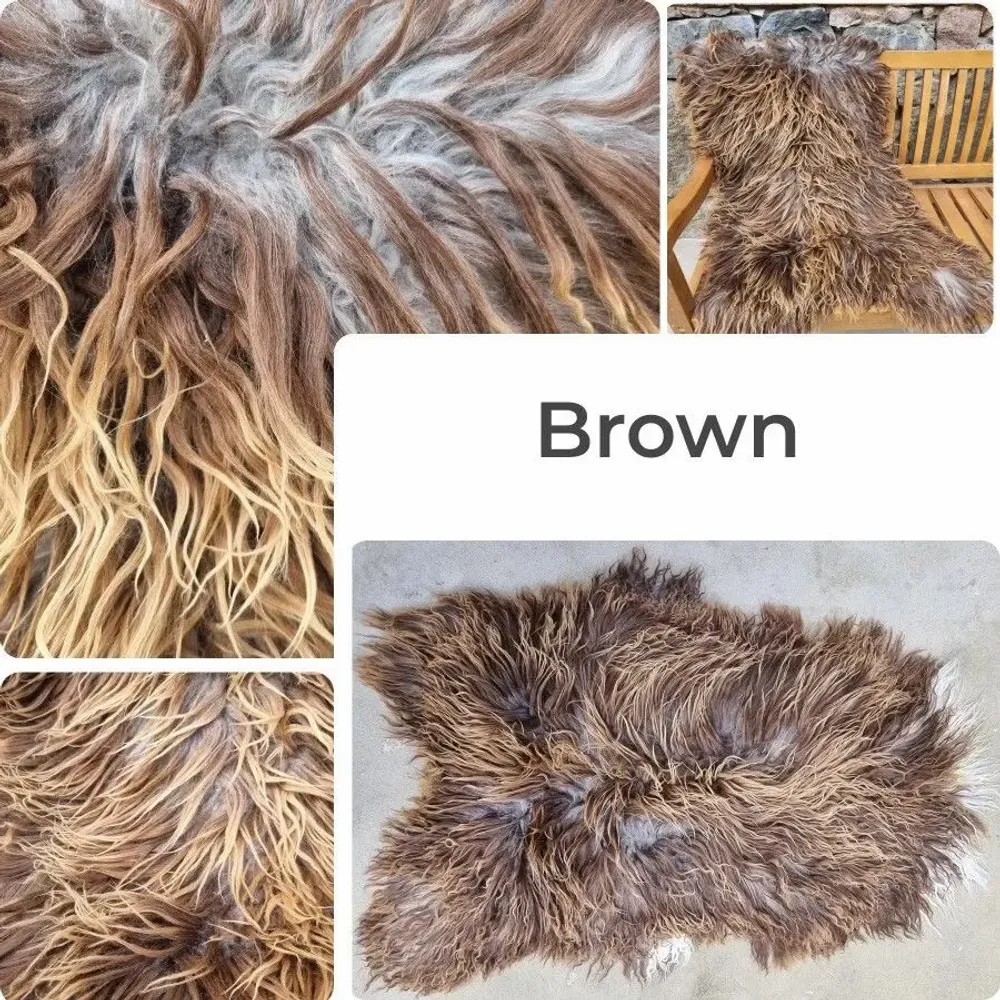 Objets de décoration - Peaux de mouton islandaises bouclées — Vente en gros B2B - PROVELLUS SHEEPSKIN PRODUCER