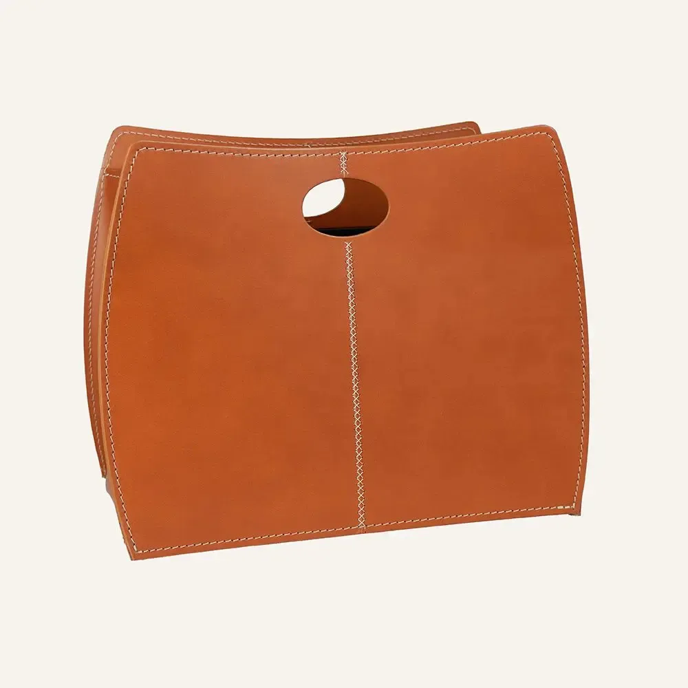 Organizer - Minimal magazine rack in leather VANDA - LIMAC DESIGN