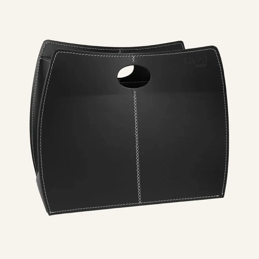 Organizer - Minimal magazine rack in leather VANDA - LIMAC DESIGN