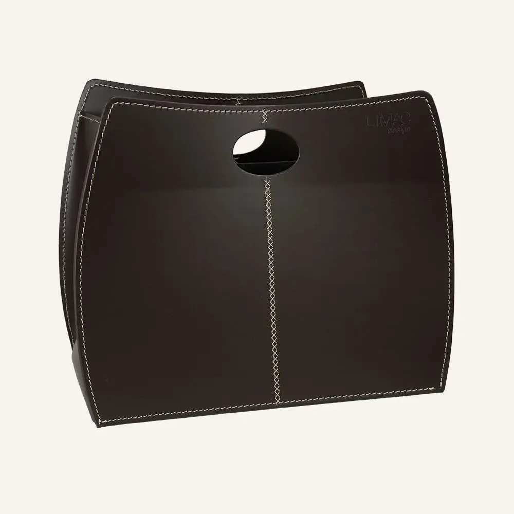 Organizer - Minimal magazine rack in leather VANDA - LIMAC DESIGN