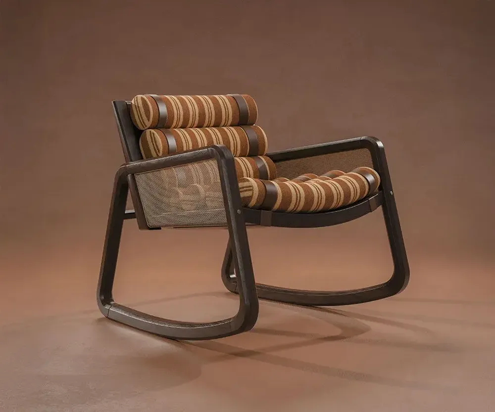 Fauteuils - William Rocking Armchair Handmade by Wood Tailors Club - WOOD TAILORS CLUB