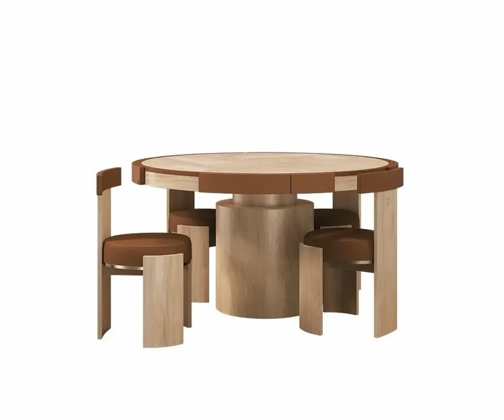Tables Salle à Manger - Wellesly Game Table Handmade by Wood Tailors Club - WOOD TAILORS CLUB