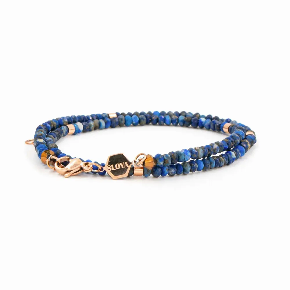 Bijoux - Bracelet Lumia en pierres Lapis-Lazuli - SLOYA