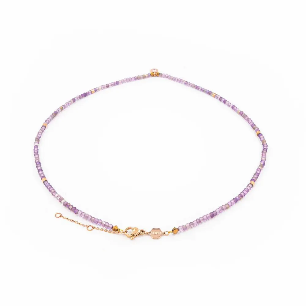 Cadeaux - Collier Lumia en pierres Améthyste - SLOYA