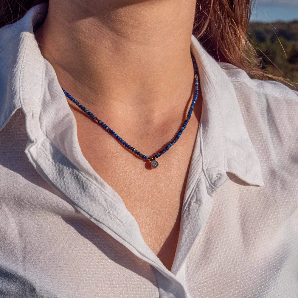 Cadeaux - Collier Lumia en pierres Lapis-Lazuli - SLOYA