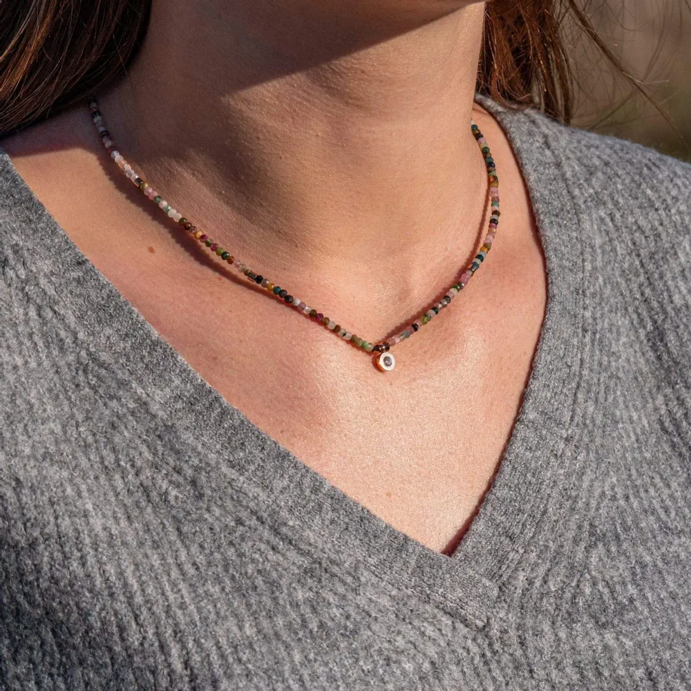 Cadeaux - Collier Lumia en pierres Tourmaline - SLOYA