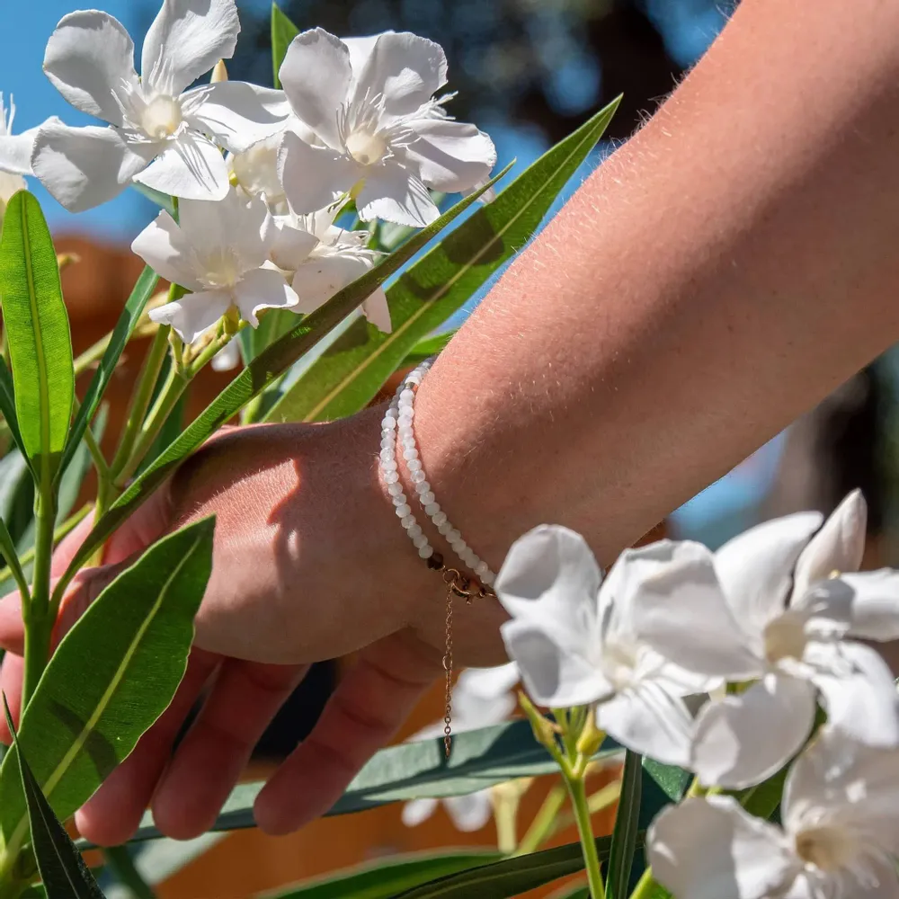 Cadeaux - Collier, bracelet et boucles d'oreilles Lumia en pierres de Lune - SLOYA