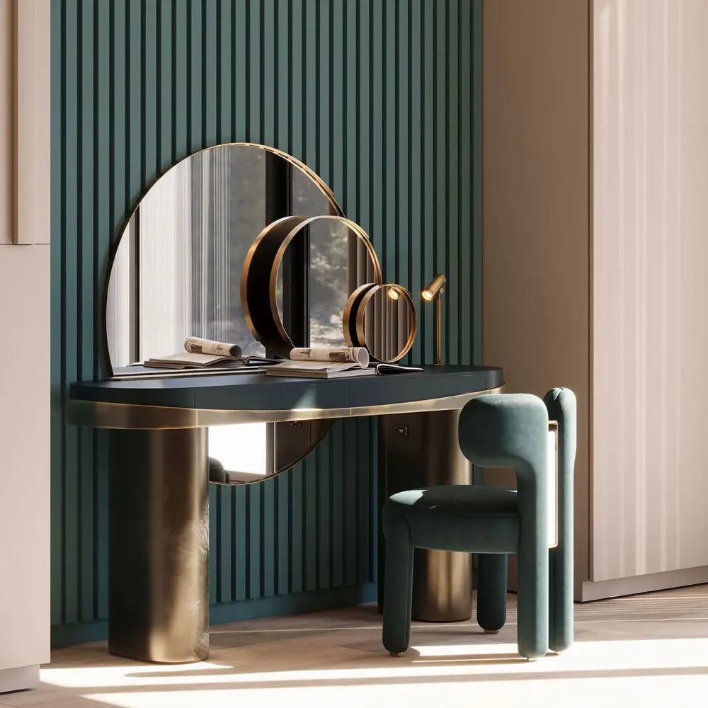 Bureaux - Aldrich Dressing Table Handmade by Porus Studio - PORUS STUDIO