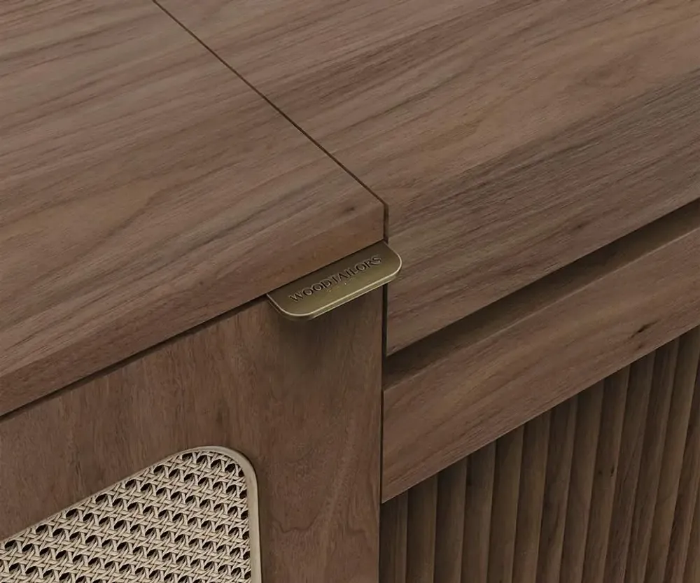 Buffets - Ronnie Vinyl Sideboard Handmade by Wood Tailors Club - WOOD TAILORS CLUB