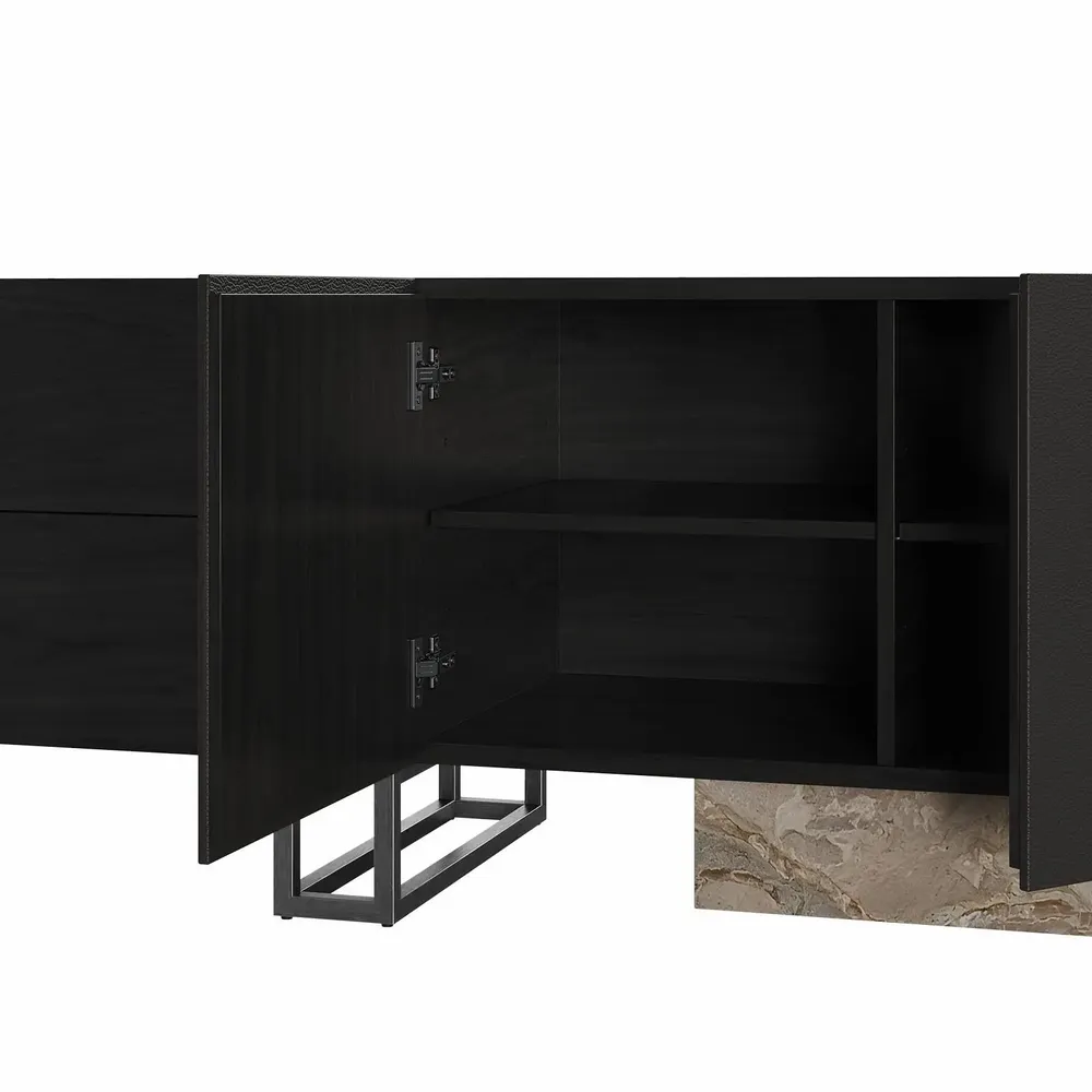 TV stands - Detroit Tv Unit Handmade by Porus Studio - PORUS STUDIO