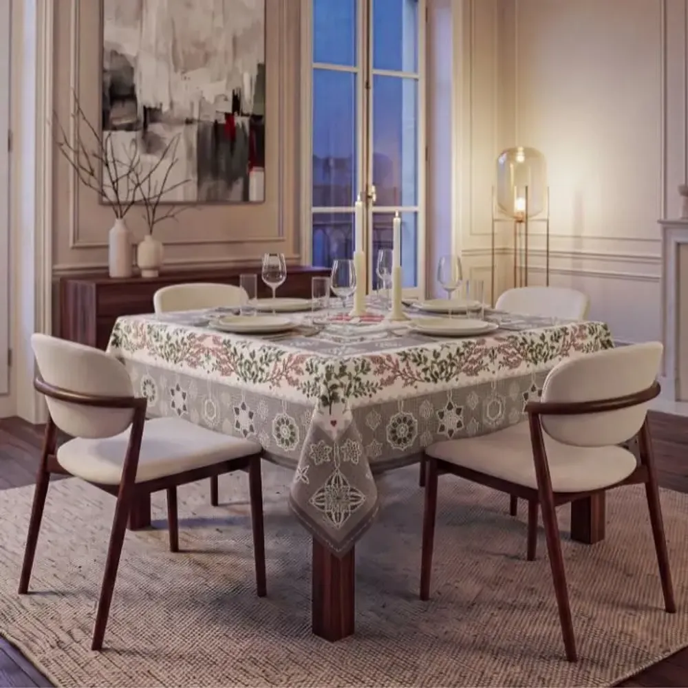 Linge de table textile - Nappe Noël en dentelle - BEAUVILLÉ
