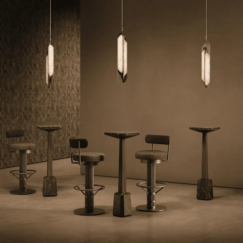 Autres tables  - Oakland Bar Table Handmade by Porus Studio - PORUS STUDIO
