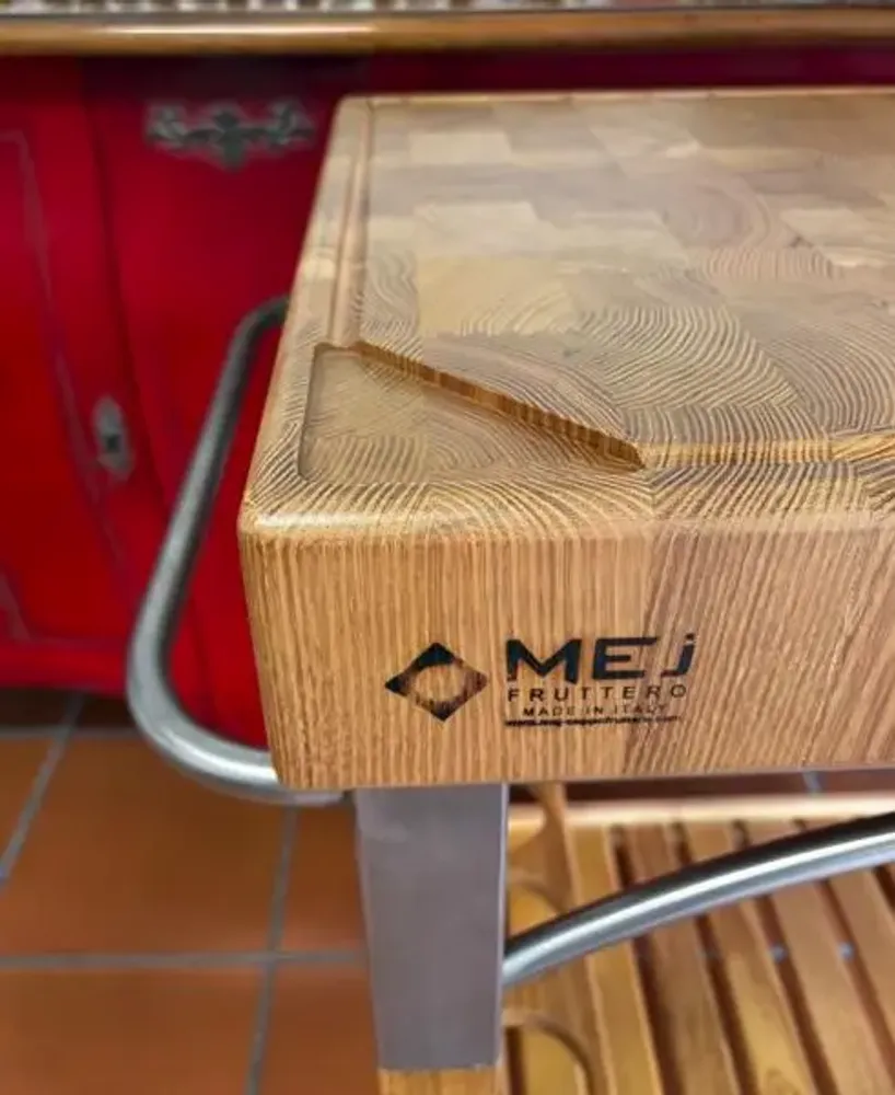 Couverts & ustensiles de cuisine - Chariot ARREDO avec bloc de boucherie - MEJ, IL CEPPO FRUTTERO
