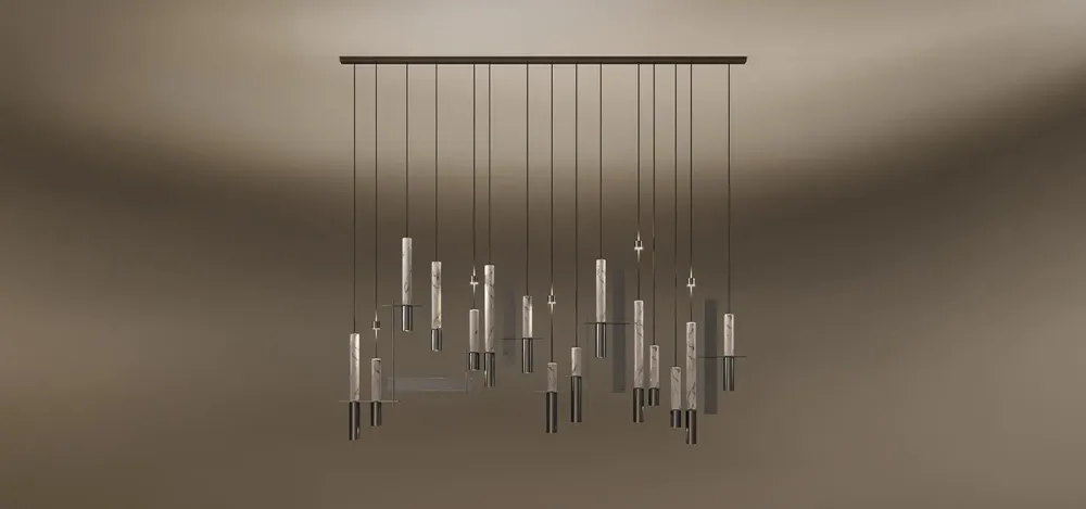 Ceiling lights - Portland Suspension Lamp Handmade by Porus Studio - PORUS STUDIO
