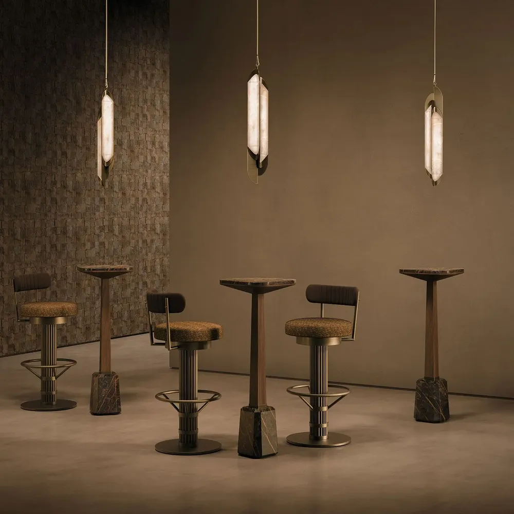 Chairs - Willis Bar chair Handmade by Porus Studio - PORUS STUDIO