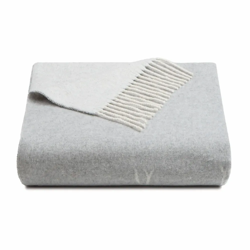 Fabrics - Babele recycled-cotton trees and deer throw - SOFIA TOSCANO