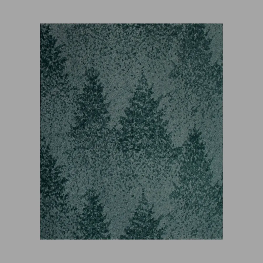 Fabrics - Babele recycled-cotton shaded trees throw - SOFIA TOSCANO