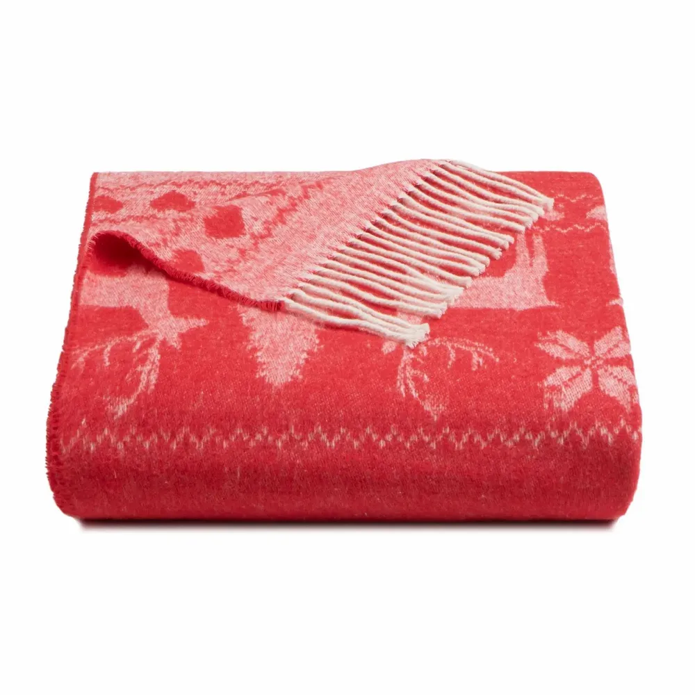 Fabrics - Babele recycled-cotton Christmas ruffle throw - SOFIA TOSCANO