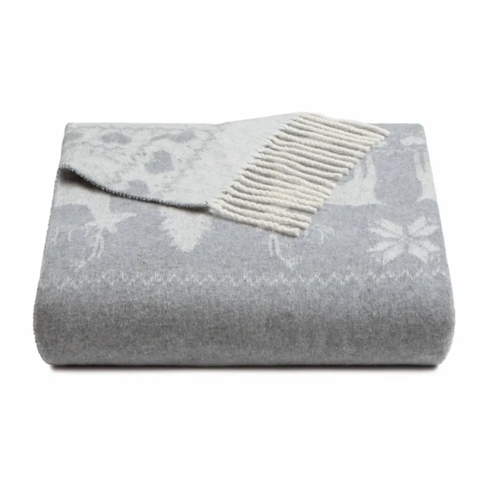 Fabrics - Babele recycled-cotton Christmas ruffle throw - SOFIA TOSCANO