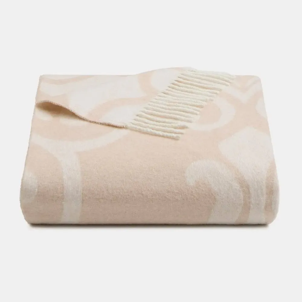 Fabrics - Super Soft Babele Arabesque cotton throw - SOFIA TOSCANO