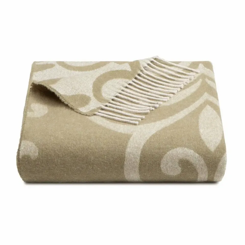 Fabrics - Super Soft Babele Arabesque cotton throw - SOFIA TOSCANO