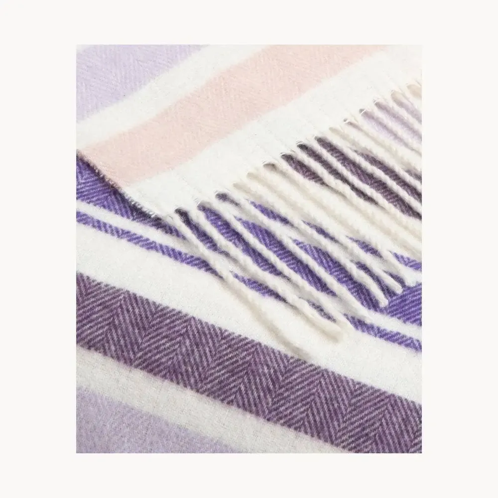 Fabrics - Super Soft Babele Stripe recycled-cotton throw - SOFIA TOSCANO