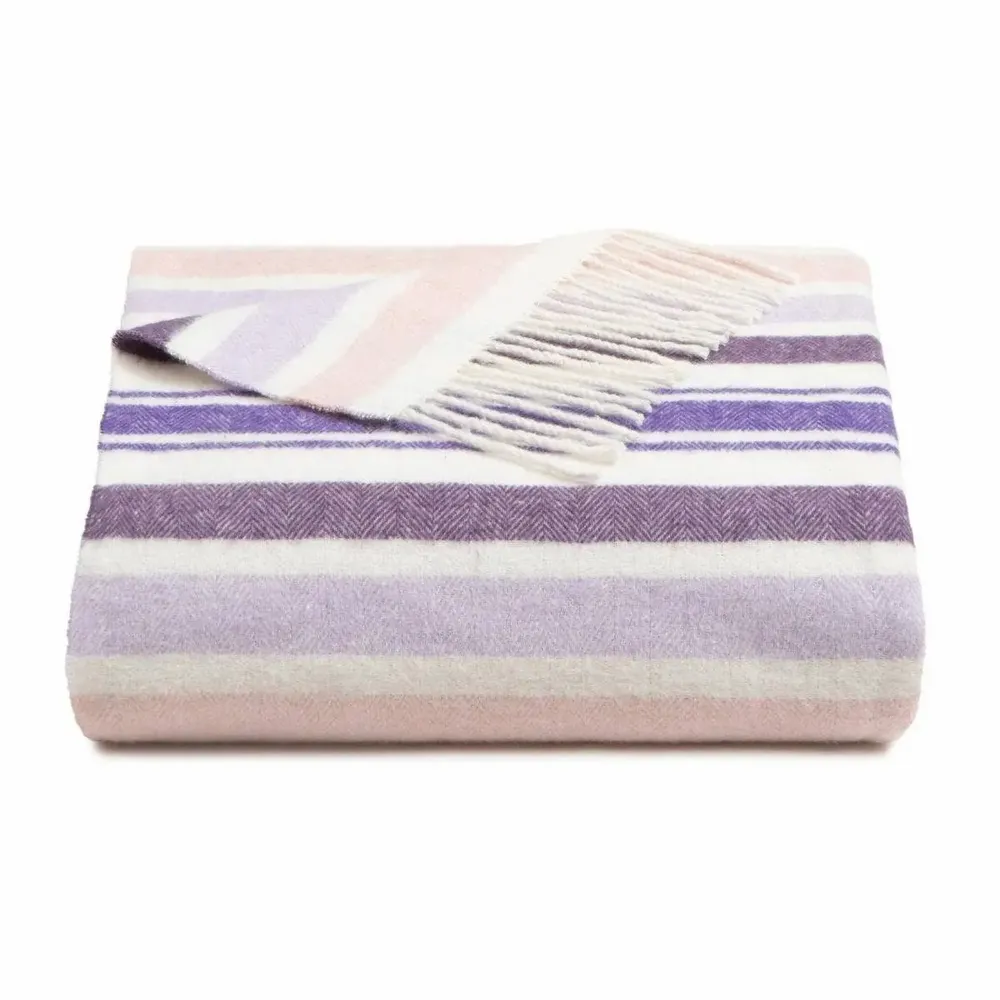 Fabrics - Super Soft Babele Stripe recycled-cotton throw - SOFIA TOSCANO