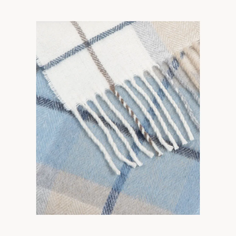 Fabrics - Super Soft Babele Check recycled-cotton throw - SOFIA TOSCANO
