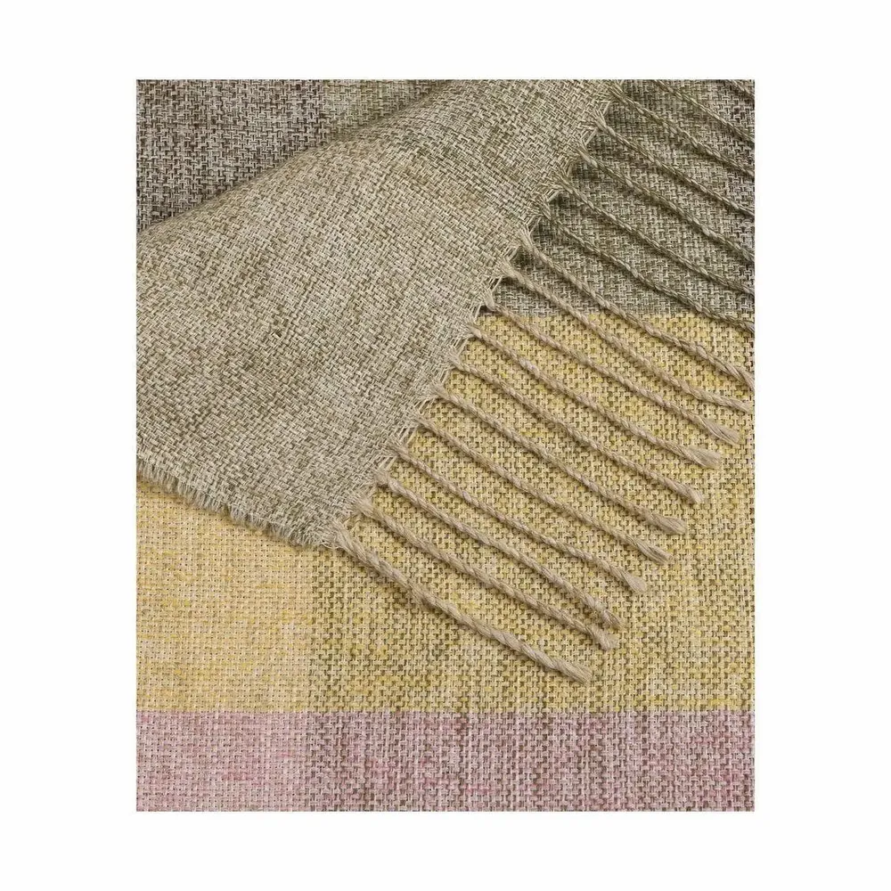 Fabrics - Tavola Check linen throw - SOFIA TOSCANO